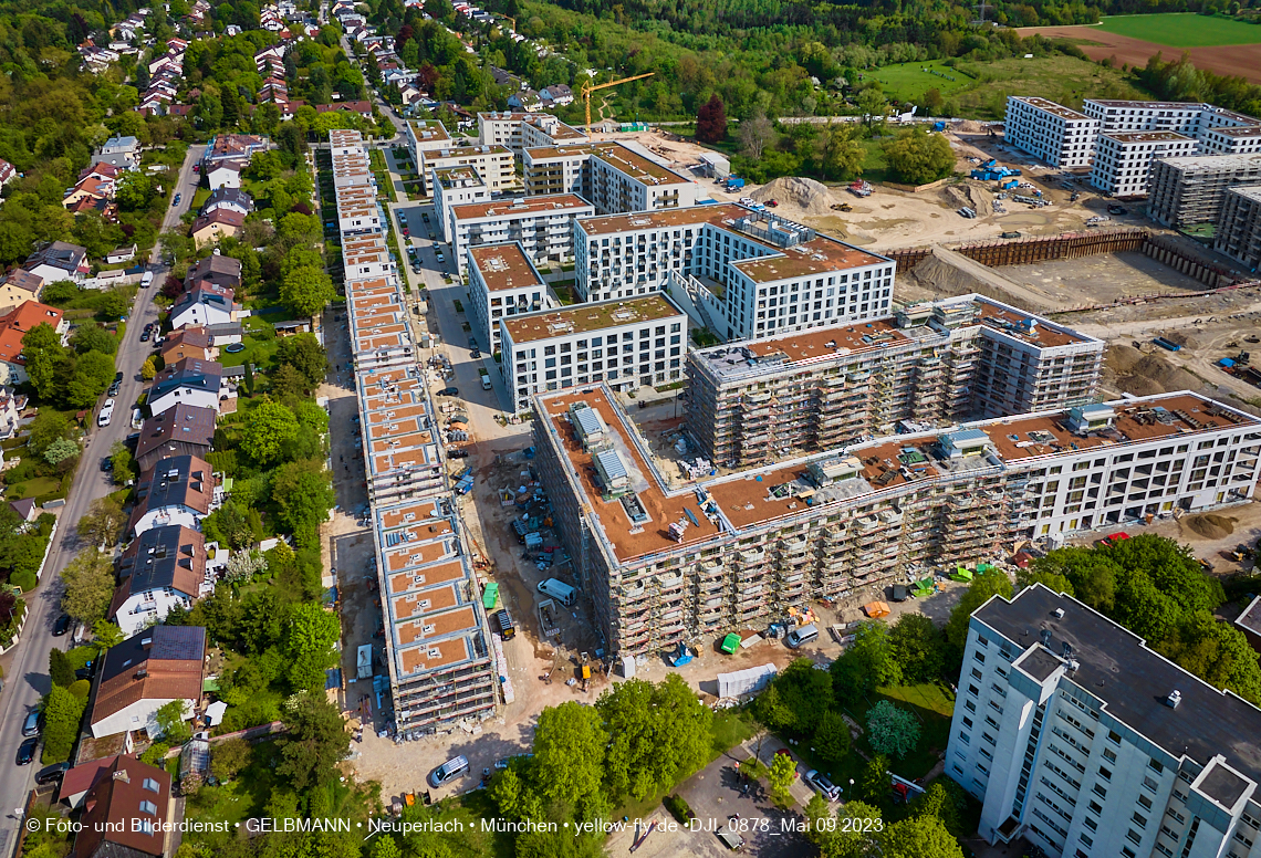 09.05.2023 - Baustelle Alexisquartier und Pandion Verde in Neuperlach 09.05.2023 - Baustelle Alexisquartier und Pandion Verde in Neuperlach